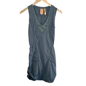 Indygena Womens Outdoors Sleeveless Ruched Side Activewear Dress XS